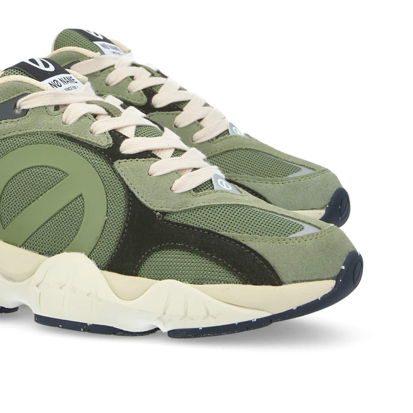 KRAZEE RUNNER MEN - SUEDE/REC.KNIT - TILLEUL/OLIVE